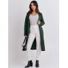 image:imageANRABESS Womens Cardigan Sweater 2025 Fall Outfits Knitted Lapel Long Coats CoatigansDeep Green