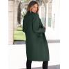 image:imageANRABESS Womens Cardigan Sweater 2025 Fall Outfits Knitted Lapel Long Coats CoatigansDeep Green