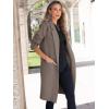 image:imageANRABESS Womens Cardigan Sweater 2025 Fall Outfits Knitted Lapel Long Coats CoatigansGray