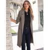 image:imageANRABESS Womens Cardigan Sweater 2025 Fall Outfits Knitted Lapel Long Coats CoatigansGray