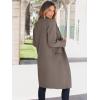 image:imageANRABESS Womens Cardigan Sweater 2025 Fall Outfits Knitted Lapel Long Coats CoatigansGray