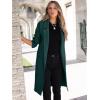 image:imageANRABESS Womens Cardigan Sweater 2025 Fall Outfits Knitted Lapel Long Coats CoatigansGreen