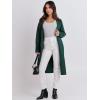 image:imageANRABESS Womens Cardigan Sweater 2025 Fall Outfits Knitted Lapel Long Coats CoatigansGreen