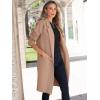 image:imageANRABESS Womens Cardigan Sweater 2025 Fall Outfits Knitted Lapel Long Coats CoatigansKhaki