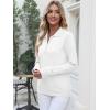 image:imageANRABESS Womens Long Sleeve Polo Sweaters Knit Button Shirt Lightweight Dressy Casual Basic Pullover Tops 2026 Fall FashionWhite