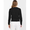 image:imageANRABESS Womens Long Sleeve Sweaters Cropped Crew Neck Business Casual Light Weight Sweater Tops Fall Fashion Clothes 2025Black