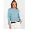 image:imageANRABESS Womens Long Sleeve Sweaters Cropped Crew Neck Business Casual Light Weight Sweater Tops Fall Fashion Clothes 2025Light Blue