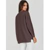 image:imageANRABESS Womens Oversized Batwing Long Sleeve Ribbed Knit Sweaters 2025 Fall OutfitsCoffee
