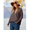 image:imageANRABESS Womens Oversized Batwing Long Sleeve Ribbed Knit Sweaters 2025 Fall OutfitsCoffee