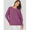 image:imageANRABESS Womens Oversized Batwing Long Sleeve Ribbed Knit Sweaters 2025 Fall OutfitsDeep Purple