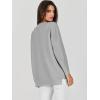 image:imageANRABESS Womens Oversized Batwing Long Sleeve Ribbed Knit Sweaters 2025 Fall OutfitsGray