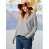 image:imageANRABESS Womens Oversized Batwing Long Sleeve Ribbed Knit Sweaters 2025 Fall OutfitsGray