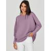 image:imageANRABESS Womens Oversized Batwing Long Sleeve Ribbed Knit Sweaters 2025 Fall OutfitsLight Purple