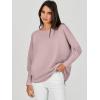 image:imageANRABESS Womens Oversized Batwing Long Sleeve Ribbed Knit Sweaters 2025 Fall OutfitsPink