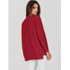 image:imageANRABESS Womens Oversized Batwing Long Sleeve Ribbed Knit Sweaters 2025 Fall OutfitsRed
