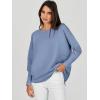 image:imageANRABESS Womens Oversized Batwing Long Sleeve Ribbed Knit Sweaters 2025 Fall OutfitsSmoky Blue