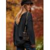 image:imageANRABESS Womens Oversized Casual Loose Slouchy Scoop V Neck Batwing Long Sleeve Knit 2025 Fall Pullover SweatersBlack