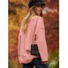 image:imageANRABESS Womens Oversized Casual Loose Slouchy Scoop V Neck Batwing Long Sleeve Knit 2025 Fall Pullover SweatersPink