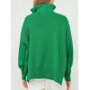 image:imageANRABESS Womens Oversized Fashion Long Sleeve Quarter Zip Baggy Loose Slouchy Sweater Pullover Tops 2025 Fall OutfitsGreen