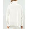 image:imageANRABESS Womens Oversized Fashion Long Sleeve Quarter Zip Baggy Loose Slouchy Sweater Pullover Tops 2025 Fall OutfitsWhite
