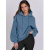 image:imageANRABESS Womens Oversized Hoodies Lantern sleeve Fleece Sweatshirts 2025 Fall Winter Loose Pullover Preppy ClothesDeep Blue