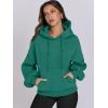 image:imageANRABESS Womens Oversized Hoodies Lantern sleeve Fleece Sweatshirts 2025 Fall Winter Loose Pullover Preppy ClothesGreen