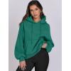 image:imageANRABESS Womens Oversized Hoodies Lantern sleeve Fleece Sweatshirts 2025 Fall Winter Loose Pullover Preppy ClothesGreen