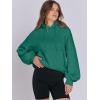 image:imageANRABESS Womens Oversized Hoodies Lantern sleeve Fleece Sweatshirts 2025 Fall Winter Loose Pullover Preppy ClothesGreen