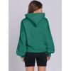 image:imageANRABESS Womens Oversized Hoodies Lantern sleeve Fleece Sweatshirts 2025 Fall Winter Loose Pullover Preppy ClothesGreen