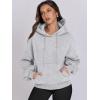 image:imageANRABESS Womens Oversized Hoodies Lantern sleeve Fleece Sweatshirts 2025 Fall Winter Loose Pullover Preppy ClothesGrey