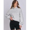 image:imageANRABESS Womens Oversized Hoodies Lantern sleeve Fleece Sweatshirts 2025 Fall Winter Loose Pullover Preppy ClothesGrey