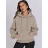 image:imageANRABESS Womens Oversized Hoodies Lantern sleeve Fleece Sweatshirts 2025 Fall Winter Loose Pullover Preppy ClothesKhaki