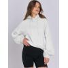 image:imageANRABESS Womens Oversized Hoodies Lantern sleeve Fleece Sweatshirts 2025 Fall Winter Loose Pullover Preppy ClothesWhite