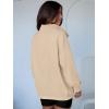 image:imageANRABESS Womens Oversized Sweatshirt Long Sleeve Henley Pullover Tops 2026 Spring Casual Button Loose Fit Teens OutfitsParchment
