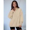 image:imageANRABESS Womens Oversized Sweatshirt Long Sleeve Henley Pullover Tops 2026 Spring Casual Button Loose Fit Teens OutfitsParchment