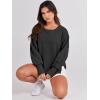 image:imageANRABESS Womens Oversized Sweatshirts Crew Neck Long Sleeve Shirts Casual Loose Slit 2025 Fall Outfits Y2K Teen Girls ClothesBlack