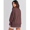 image:imageANRABESS Womens Oversized Sweatshirts Crew Neck Long Sleeve Shirts Casual Loose Slit 2025 Fall Outfits Y2K Teen Girls ClothesCoffee