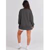 image:imageANRABESS Womens Oversized Sweatshirts Crew Neck Long Sleeve Shirts Casual Loose Slit 2025 Fall Outfits Y2K Teen Girls ClothesDeep Gray