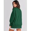 image:imageANRABESS Womens Oversized Sweatshirts Crew Neck Long Sleeve Shirts Casual Loose Slit 2025 Fall Outfits Y2K Teen Girls ClothesDeep Green