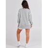 image:imageANRABESS Womens Oversized Sweatshirts Crew Neck Long Sleeve Shirts Casual Loose Slit 2025 Fall Outfits Y2K Teen Girls ClothesGray