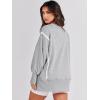 image:imageANRABESS Womens Oversized Sweatshirts Crew Neck Long Sleeve Shirts Casual Loose Slit 2025 Fall Outfits Y2K Teen Girls ClothesGray