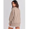 image:imageANRABESS Womens Oversized Sweatshirts Crew Neck Long Sleeve Shirts Casual Loose Slit 2025 Fall Outfits Y2K Teen Girls ClothesKhaki