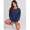 image:imageANRABESS Womens Oversized Sweatshirts Crew Neck Long Sleeve Shirts Casual Loose Slit 2025 Fall Outfits Y2K Teen Girls ClothesNavy Blue