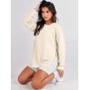 image:imageANRABESS Womens Oversized Sweatshirts Crewneck Long Sleeve Tunic Pullover Shirts Side Zipper Hoodies 2026 Spring ClothesApricot