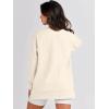 image:imageANRABESS Womens Oversized Sweatshirts Crewneck Long Sleeve Tunic Pullover Shirts Side Zipper Hoodies 2026 Spring ClothesApricot
