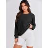 image:imageANRABESS Womens Oversized Sweatshirts Crewneck Long Sleeve Tunic Pullover Shirts Side Zipper Hoodies 2026 Spring ClothesBlack
