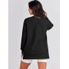 image:imageANRABESS Womens Oversized Sweatshirts Crewneck Long Sleeve Tunic Pullover Shirts Side Zipper Hoodies 2026 Spring ClothesBlack