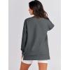 image:imageANRABESS Womens Oversized Sweatshirts Crewneck Long Sleeve Tunic Pullover Shirts Side Zipper Hoodies 2026 Spring ClothesDark Grey