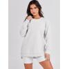 image:imageANRABESS Womens Oversized Sweatshirts Crewneck Long Sleeve Tunic Pullover Shirts Side Zipper Hoodies 2026 Spring ClothesLight Gray
