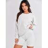 image:imageANRABESS Womens Oversized Sweatshirts Crewneck Long Sleeve Tunic Pullover Shirts Side Zipper Hoodies 2026 Spring ClothesLight Gray